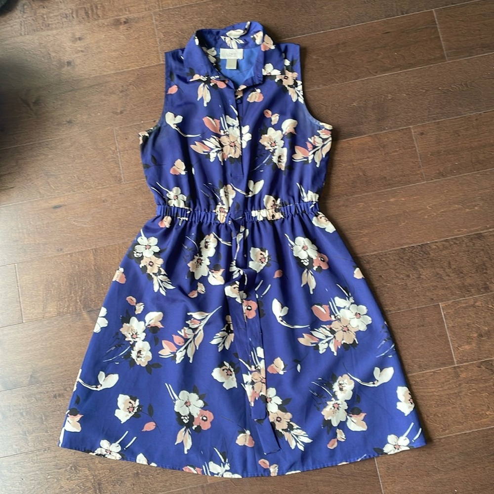 Ann Taylor Loft Collared Button Down Dress Size 4